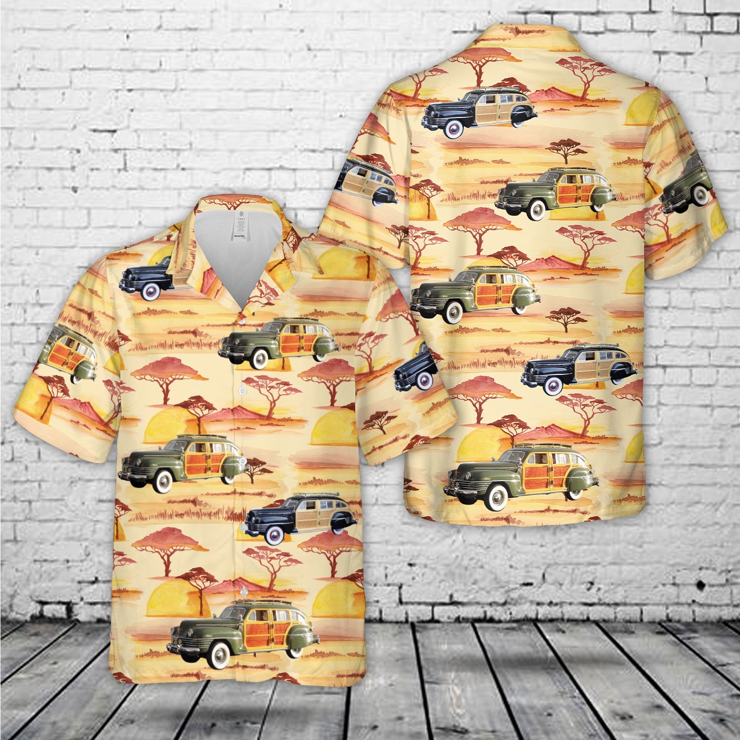 1942 Chrysler Town & Country Wood-Bodied Station Wagon Hawaiian Shirt