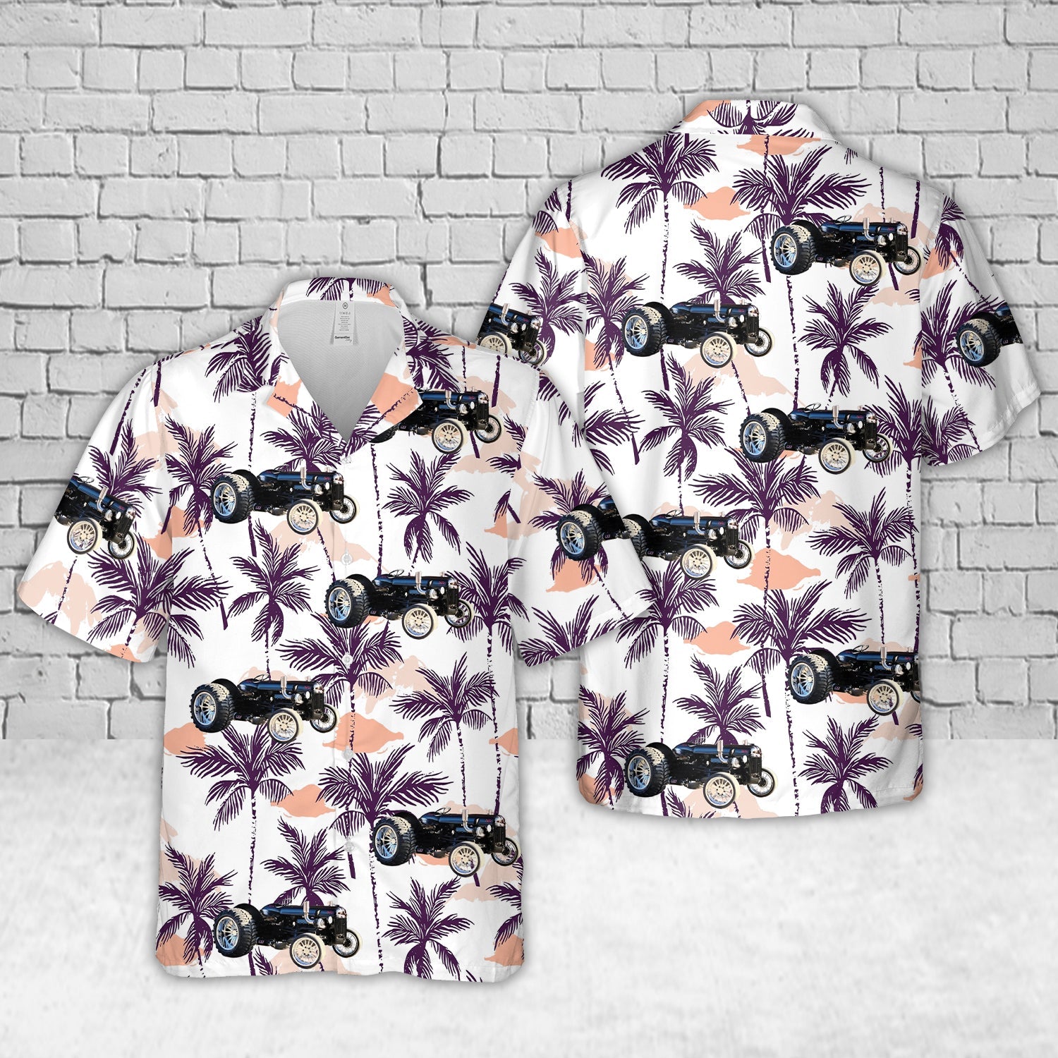 1948 Ford 8N Tractor with a Twin-Turbo Power Stroke V8 Hawaiian Shirt