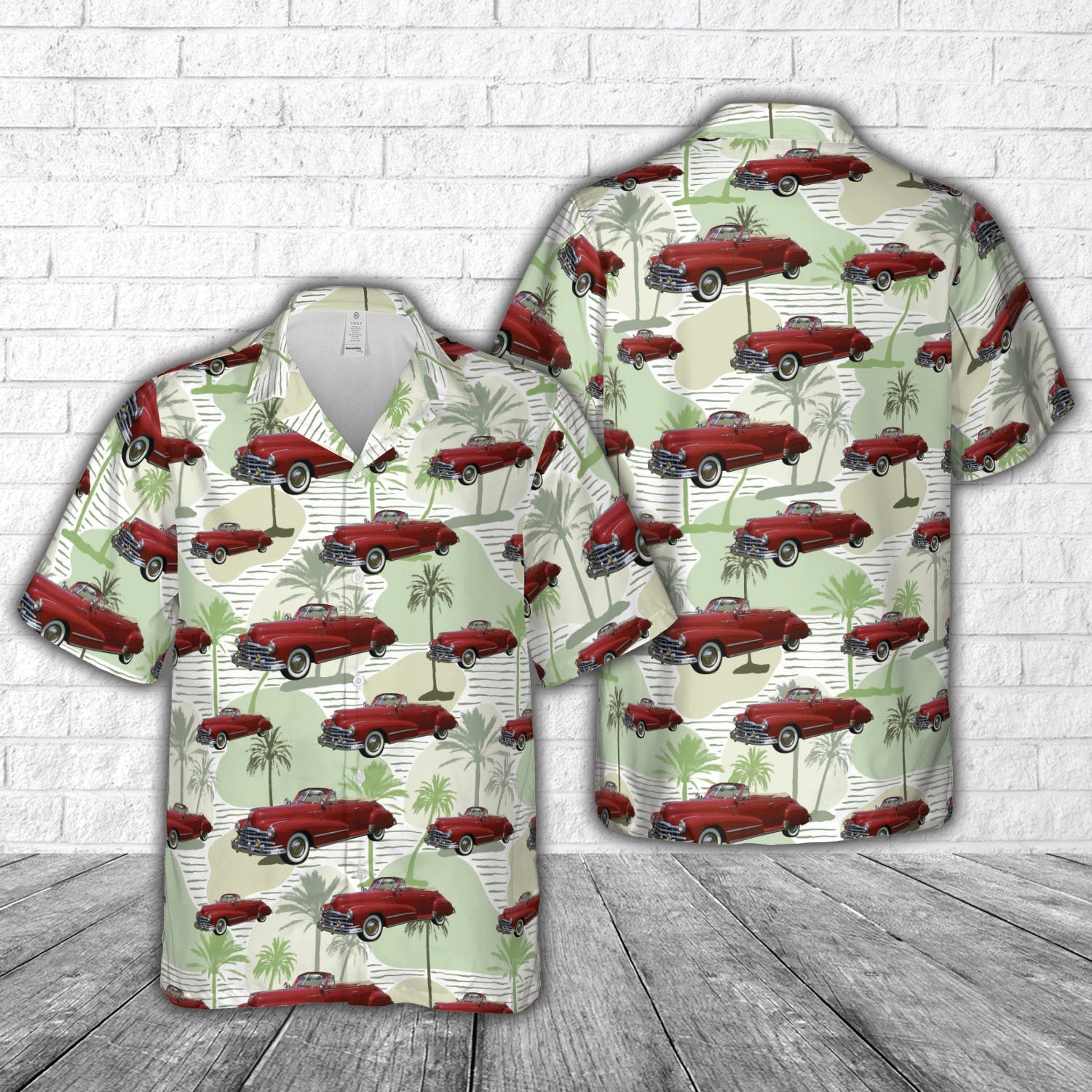 1948 Pontiac Silver Streak Convertible Coupe Hawaiian Shirt