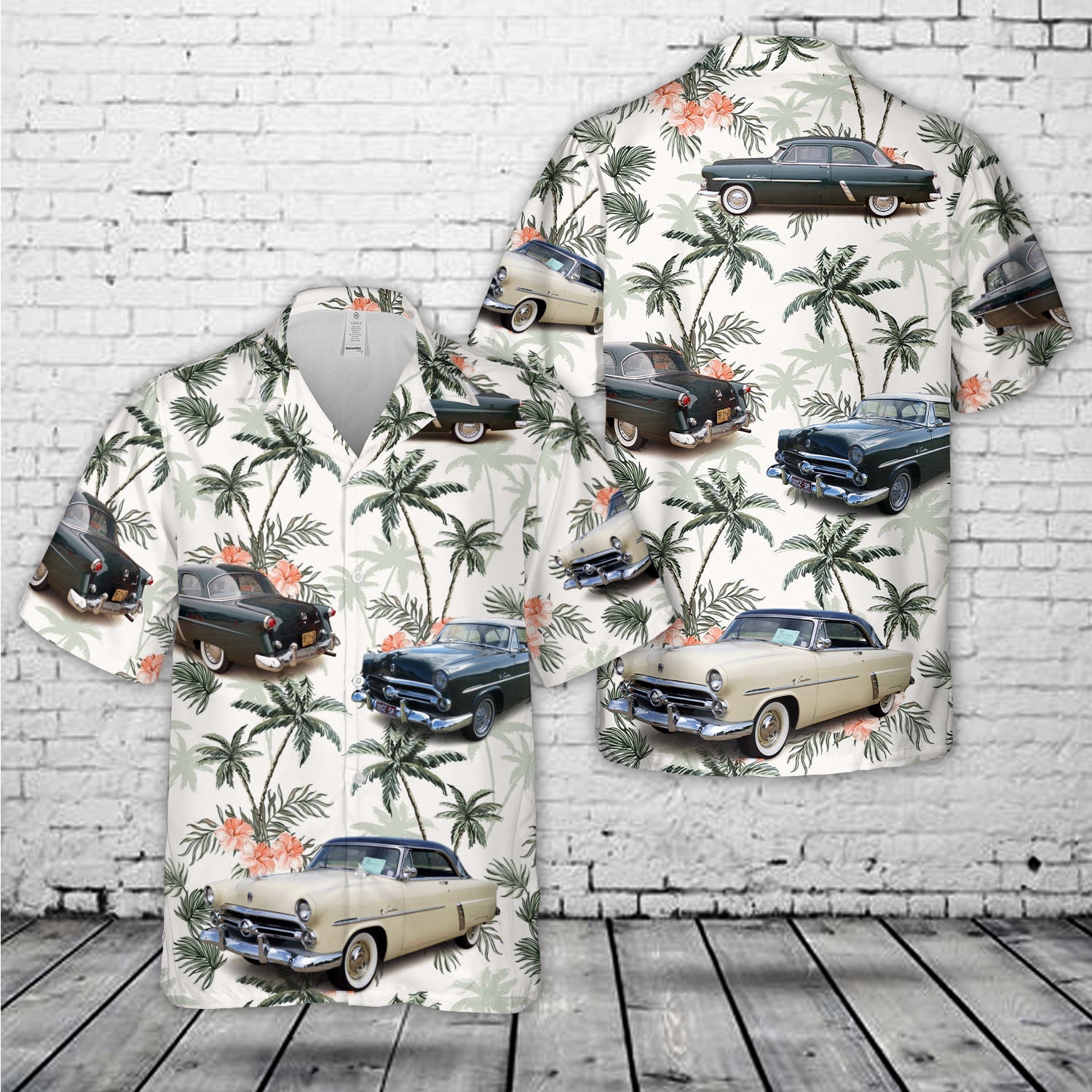 1952 Ford Crestline Victoria Coupe Hawaiian Shirt