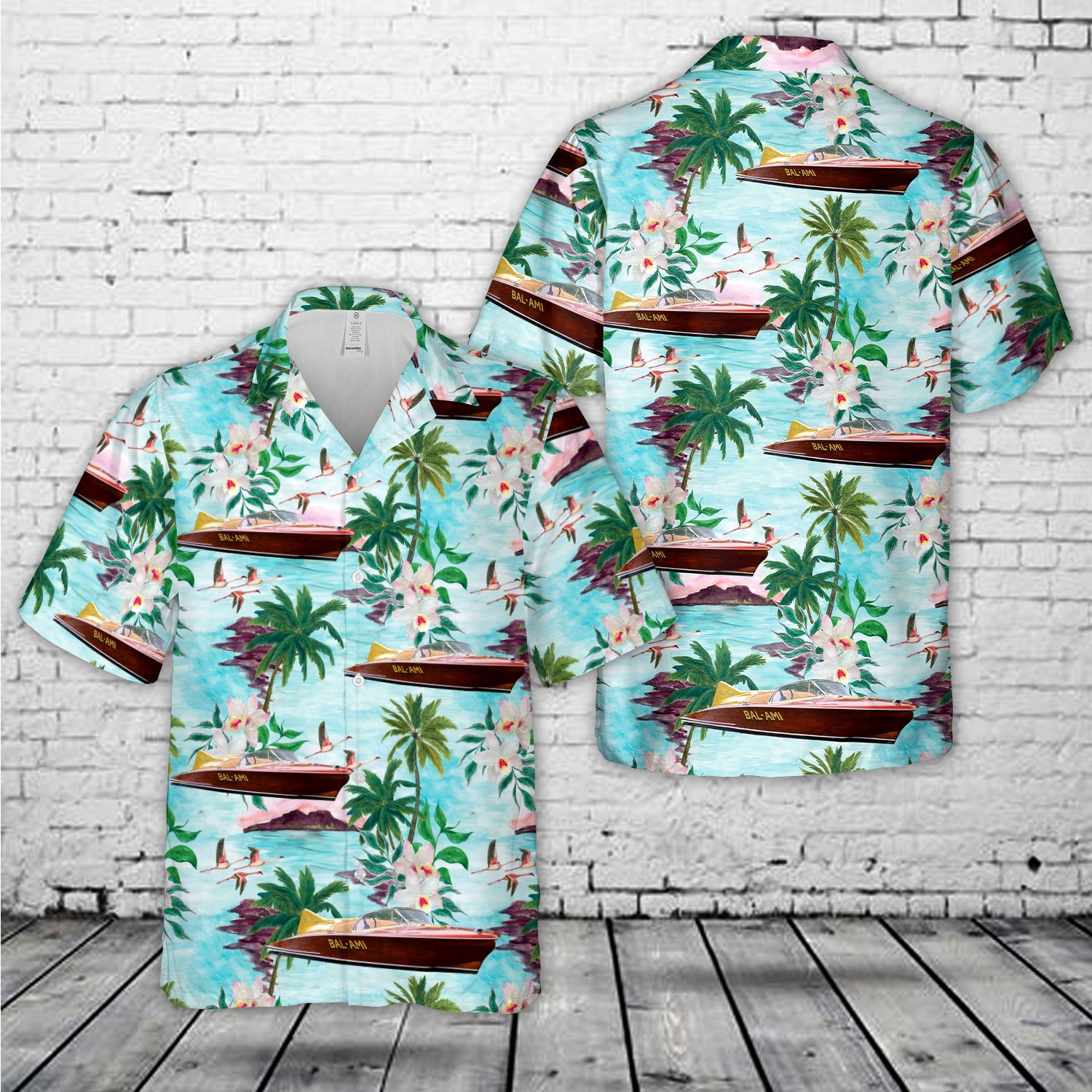1955 Chris-Craft Cobra 21ft Speed Boat Hawaiian Shirt
