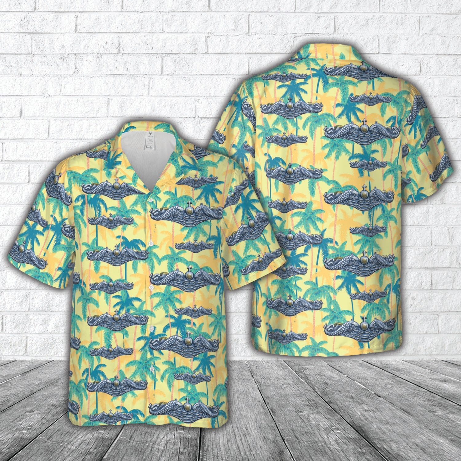 1960s USN Enlisted Submariner Badge for SSBN Boomer Subs Hawaiian Shirt