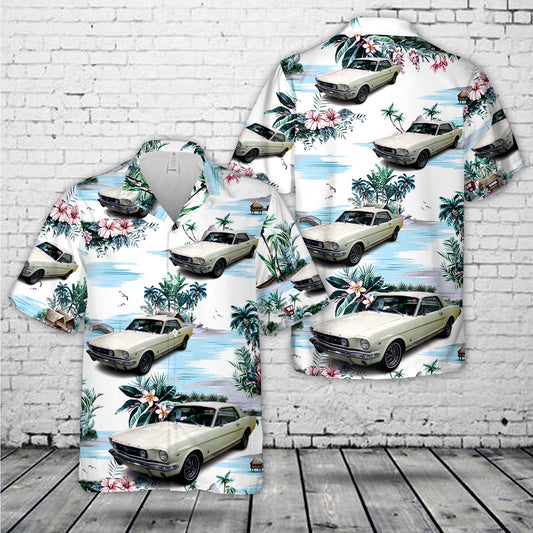 1964 - 1968 Ford Mustang GT Coupe Hawaiian Shirt