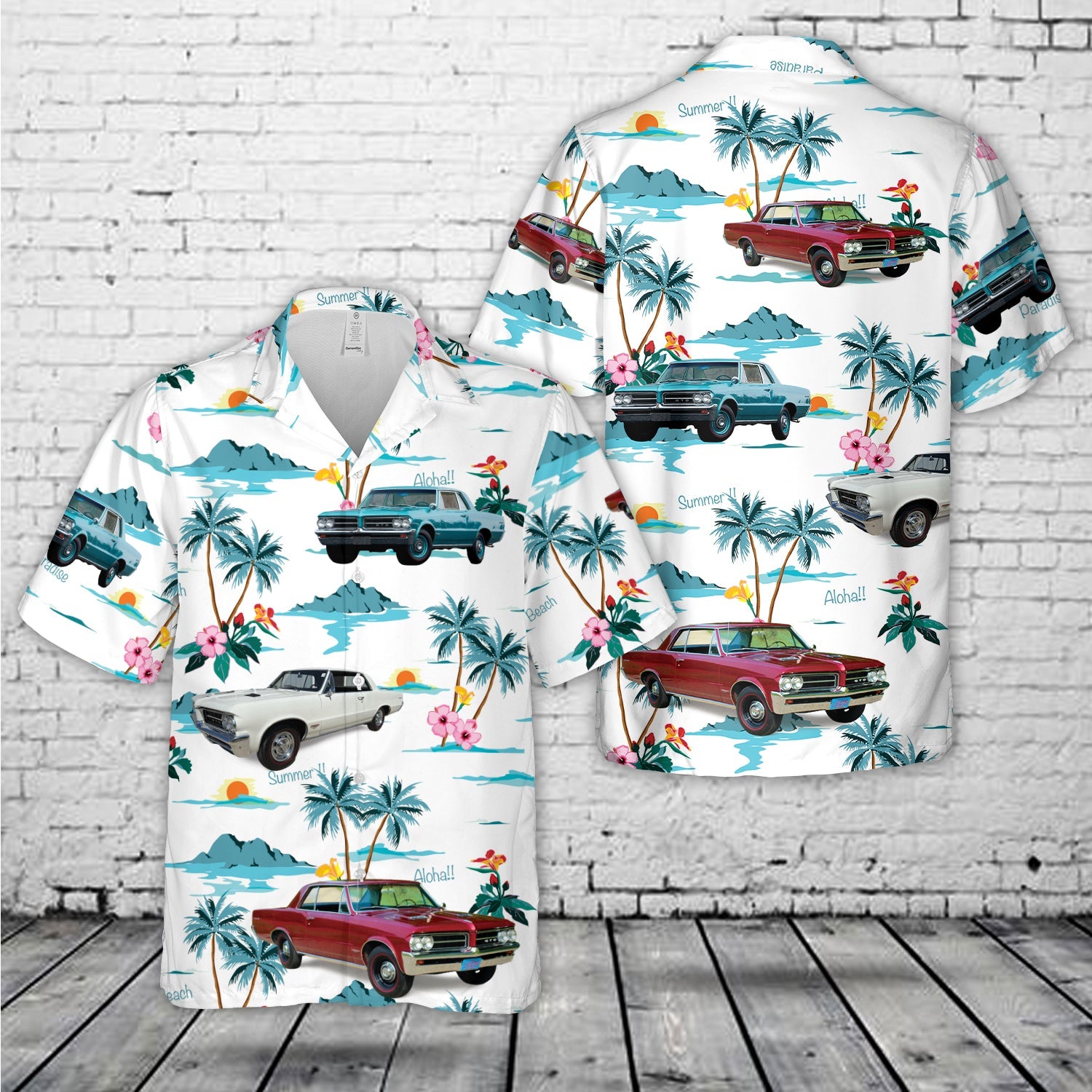 1964 Pontiac GTO hardtop Hawaiian Shirt