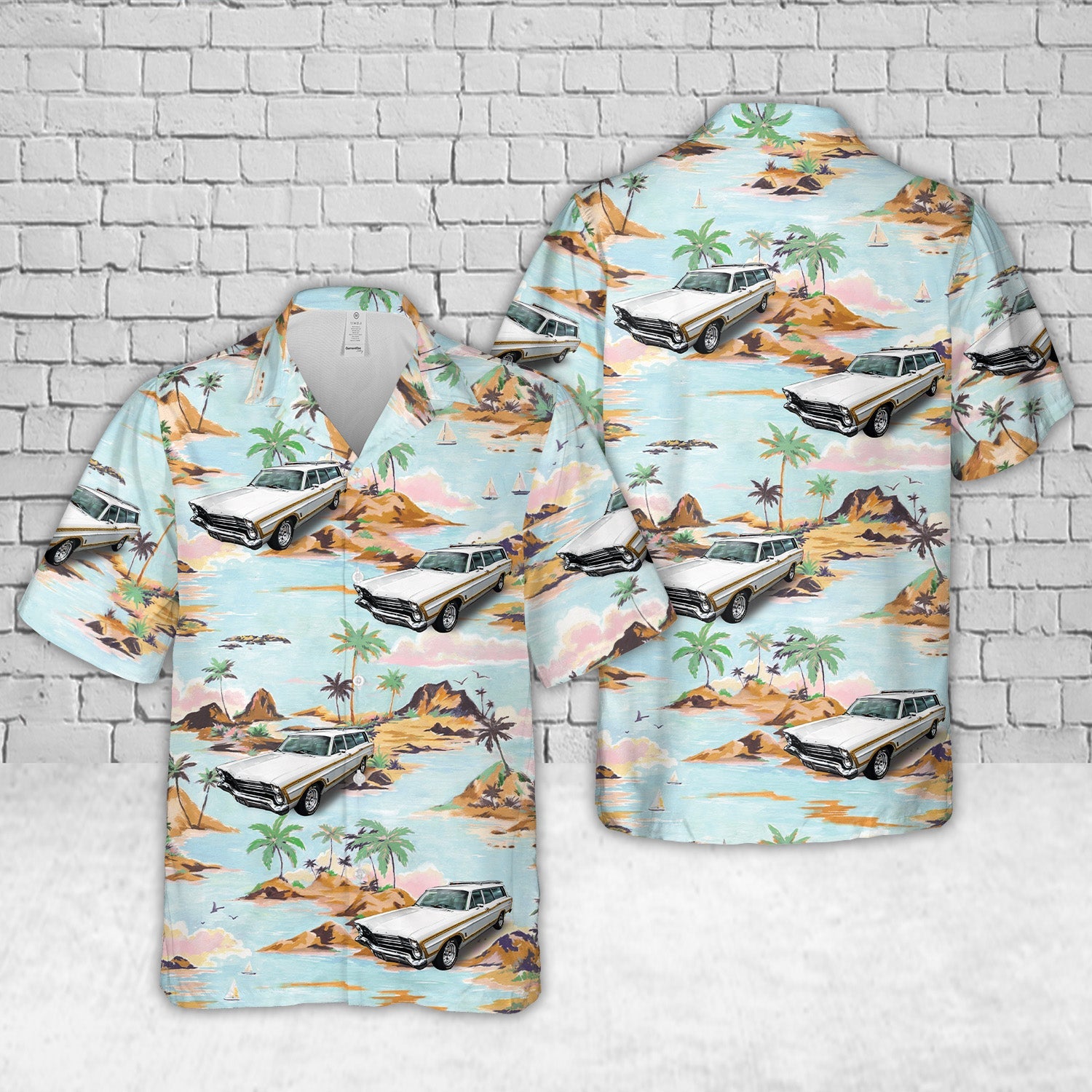 1967 Ford Station Wagon 6 Series Model 71A Country Squire Hawaiian Shirt