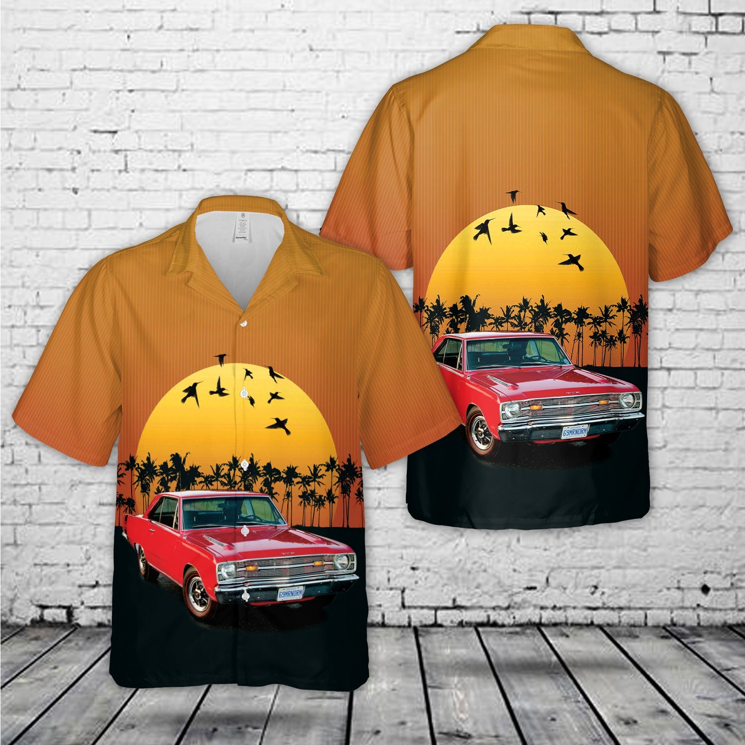 1969 Dodge Dart GTS 440 Hawaiian Shirt
