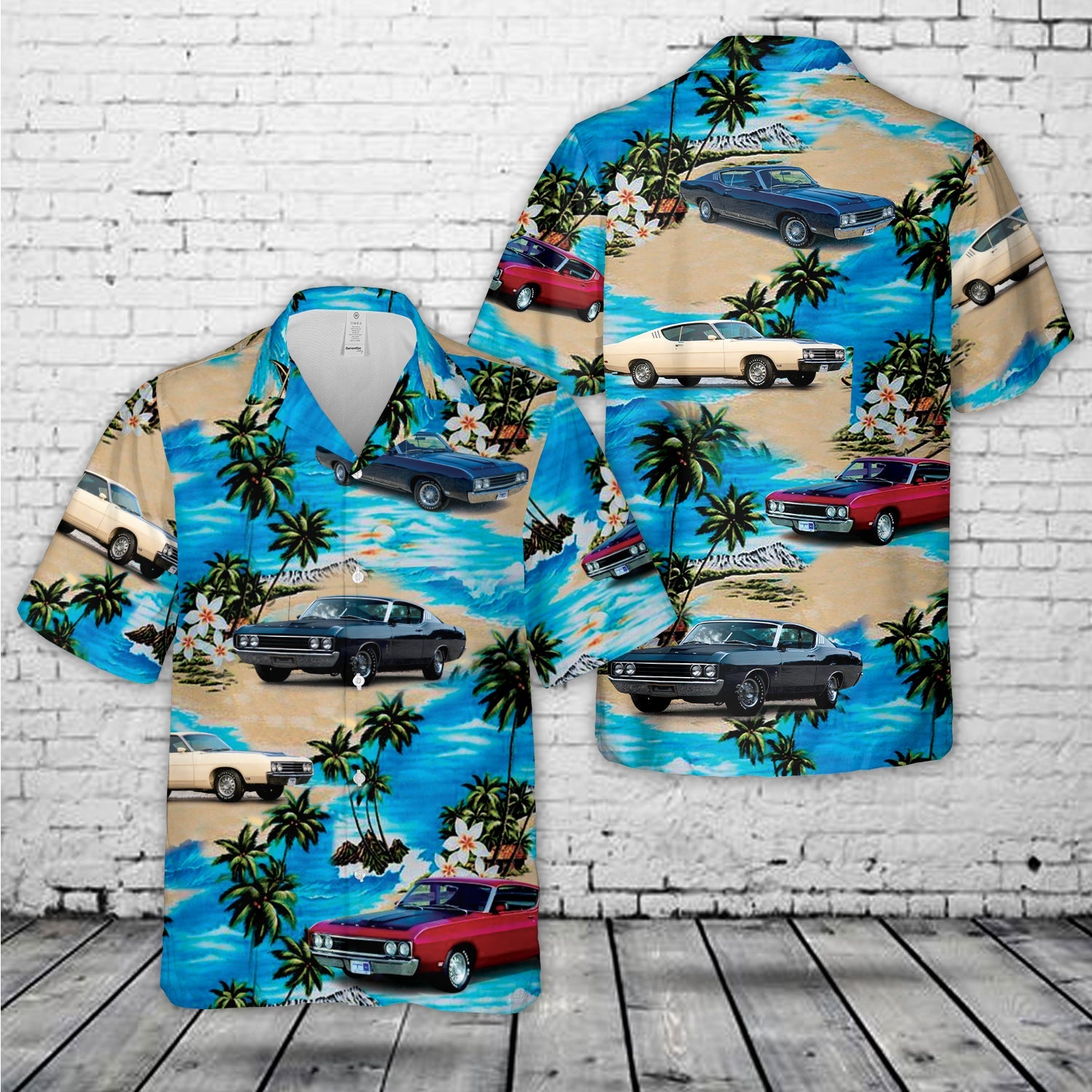 1969 Ford Torino Talladega Hawaiian Shirt