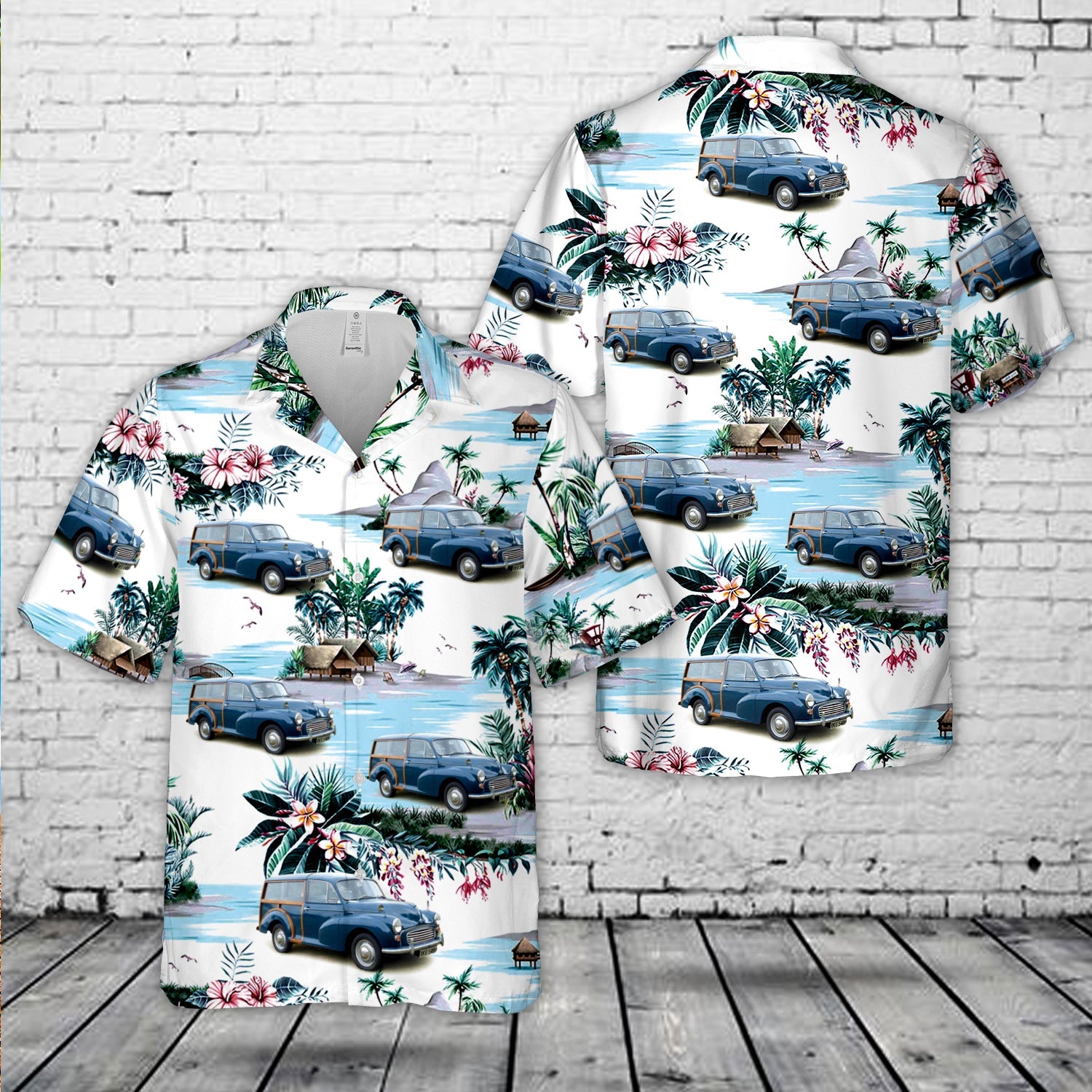 1969 Morris Minor 1000 Traveller Hawaiian Shirt