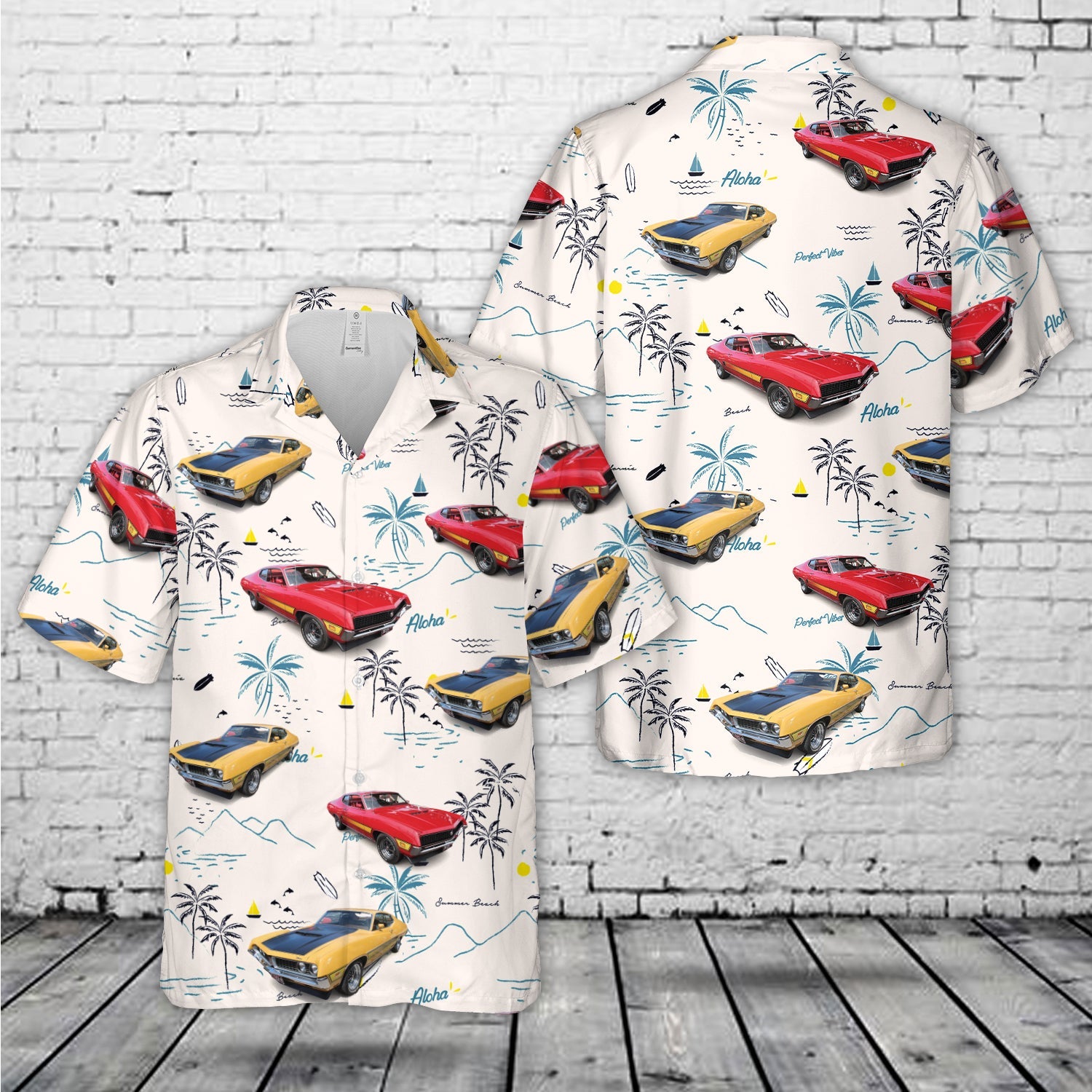 1971 Ford Torino GT Hawaiian Shirt