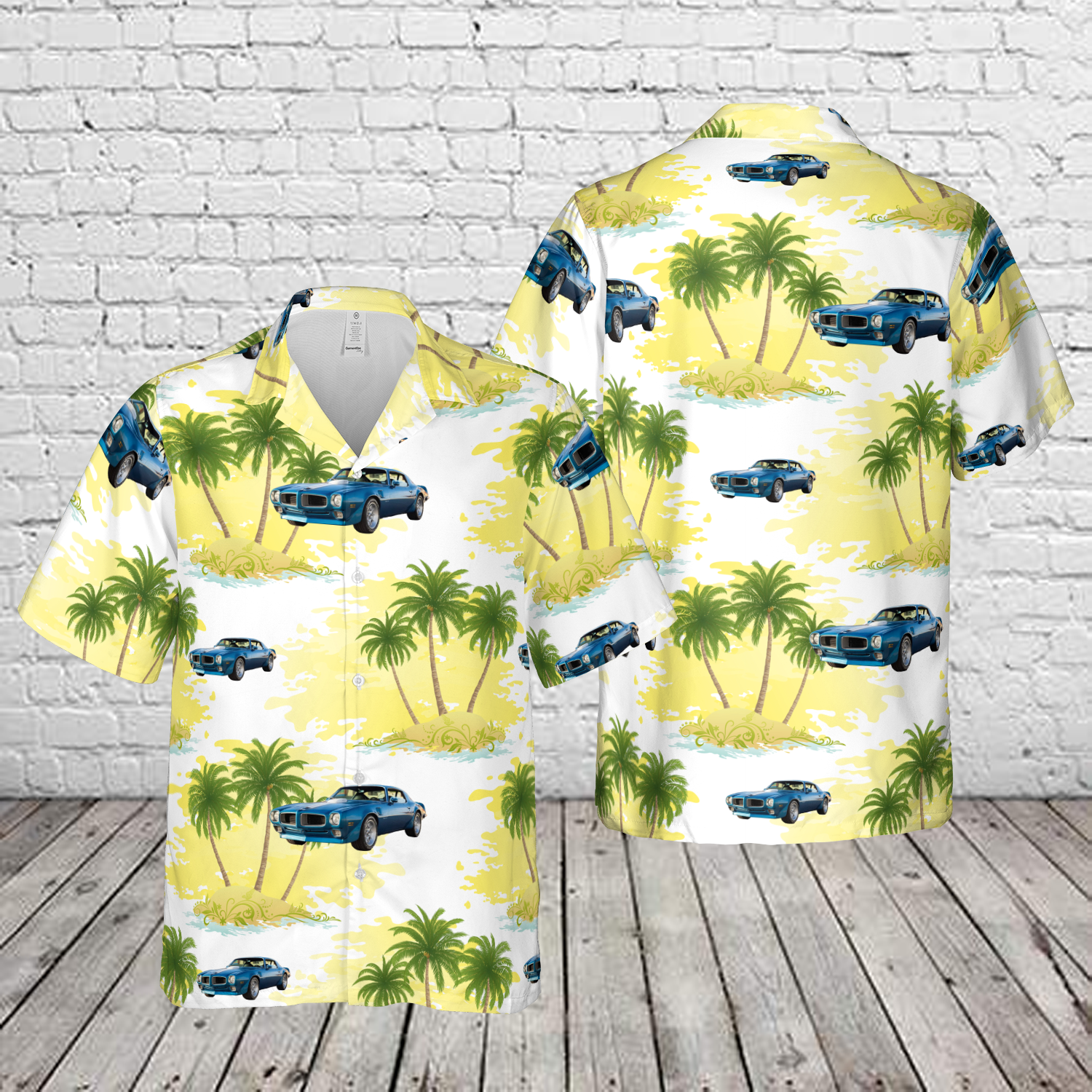 1971 Pontiac Firebird Trans Am 5-Speed Hawaiian Shirt