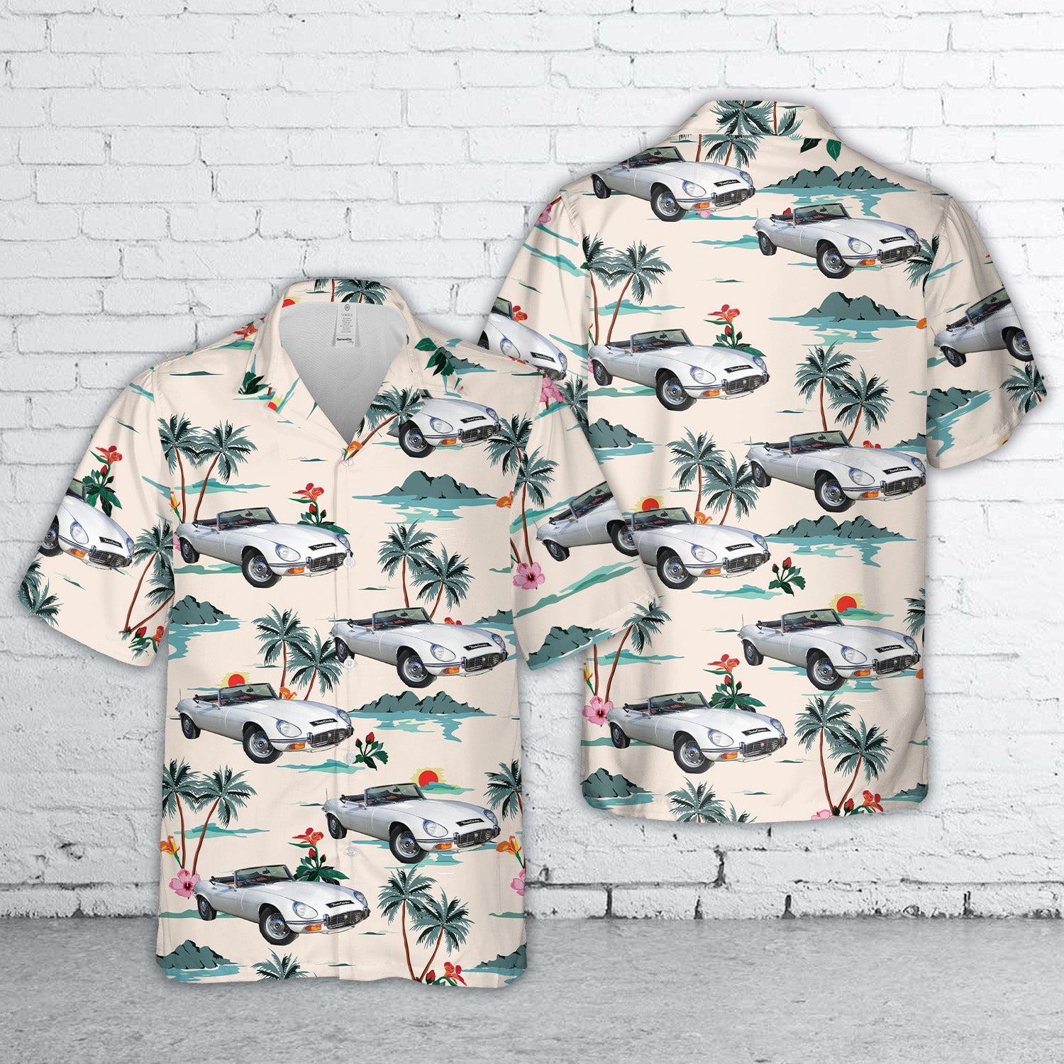 1973 Jaguar E-Type Series 3 Roadster Hawaiian Shirt