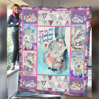 Elephant Fleece Blanket F2506 84O40