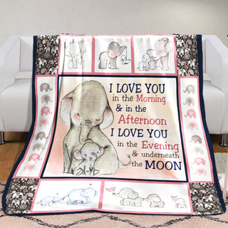 Elephant Fleece Blanket M0601 82O38