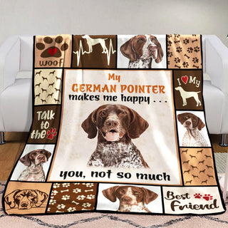 German Shorthaired Pointer Dog Fleece Blanket MR0401 70O49