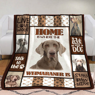 Weimaraner Dog Fleece Blanket MR0601 69O49