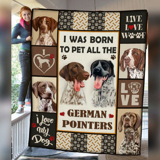 German Shorthaired Pointer Dog Fleece Blanket MR0402 70O52