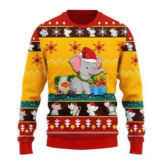 Baby Elephant Christmas Ugly Christmas Sweater For Men & Women Christmas Gift Sweater US2714