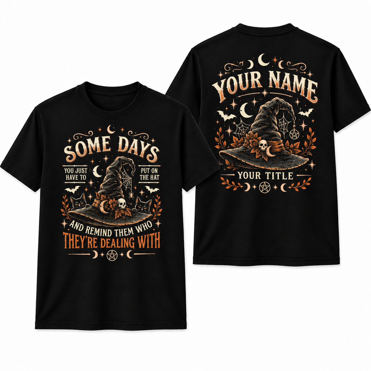 Personalized Funny Witch Shirt Custom Halloween Witch T-Shirt Spooky Gift Unisex T-Shirt