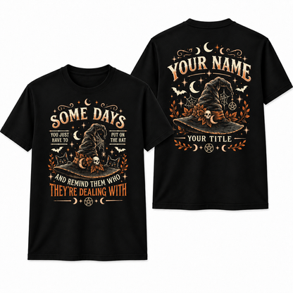 Personalized Funny Witch Shirt Custom Halloween Witch T-Shirt Spooky Gift Unisex T-Shirt