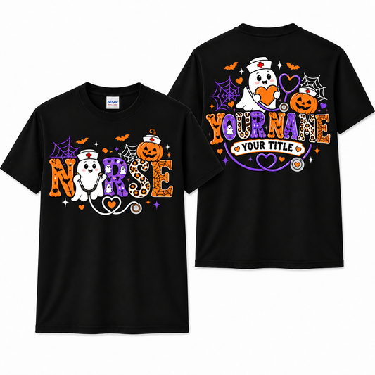 Personalized Halloween Nurse Custom Nurse Gift Fall Nursing Shirt