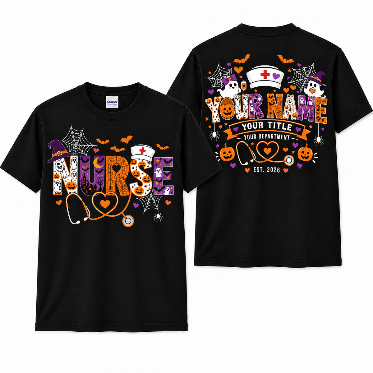Personalized Halloween Nurse Shirt Spooky Nurse Shirt Nurse Life Gift Unisex T-Shirt