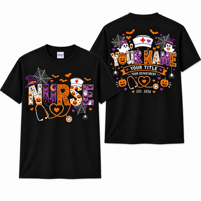 Personalized Halloween Nurse Shirt Spooky Nurse Shirt Nurse Life Gift Unisex T-Shirt