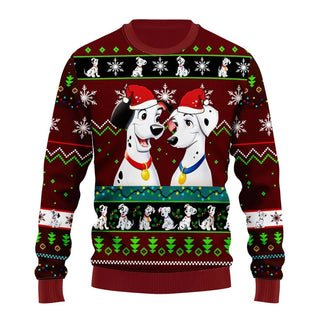 101 Dalmatians Ugly Christmas Sweater For Men & Women Christmas Gift Sweater US3896