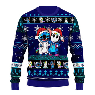 Stitch Unicorn Gift Ugly Christmas Sweater For Men & Women Christmas Gift Sweater BH889