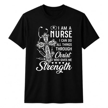 Personalized Cute Nurse Faith Shirt Custom Jesus Loves Nurses Gift Unisex T-Shirt