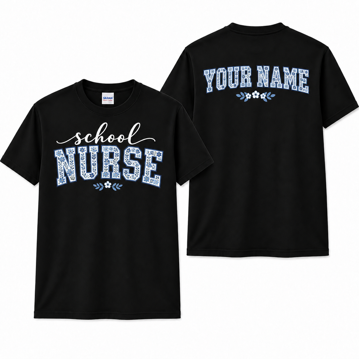 Personalized Custom School Nurse Appreciation Graduation Unisex T-Shirt