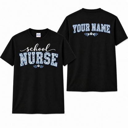 Personalized Custom School Nurse Appreciation Graduation Unisex T-Shirt