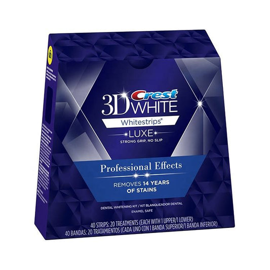 Crest 3D Whitestrips Professional Effects At-Home Teeth Whitening Kit – 40 Strips, 20 Treatments