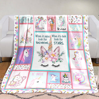 Unicorn Fleece Blanket F2306 84O41