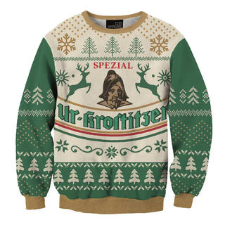 Unisex Vintage Ur-Krostitzer Premium Pilsner 3D Ugly Christmas Sweater For Men & Women Christmas Gift Sweater BH1267