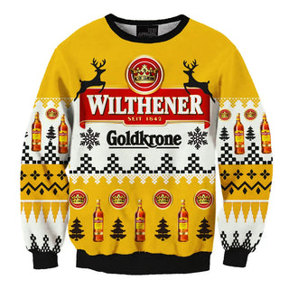 Unisex Wilthener Goldkrone 3D Ugly Christmas Sweater For Men & Women Christmas Gift Sweater BH1110