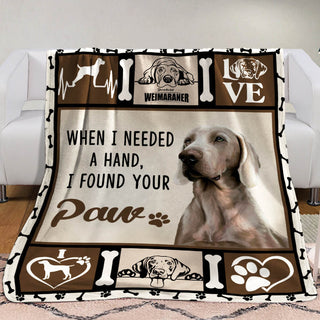 Weimaraner Dog Fleece Blanket MR0601 70O51