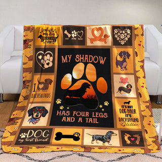 Dachshund Dog Fleece Blanket AU0703 97O41