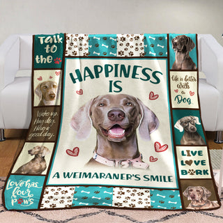 Weimaraner Dog Fleece Blanket MR0603 68O42