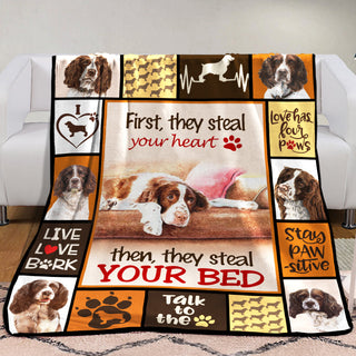 Spinger Spaniel Dog Fleece Blanket MR0501 81O49