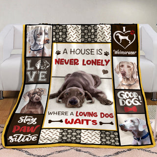 Weimaraner Dog Fleece Blanket MR0603 70O52