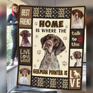 German Shorthaired Pointer Dog Fleece Blanket MR0401 70O56