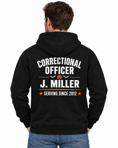 Personalized Correctional Officer Hoodie Halloween Problem Write a Grievance Custom Name CO Gift