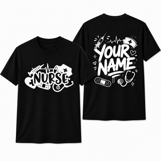 Personalized School Nurse Shirt Custom Nursing Life RN Appreciation Gift Unisex T-Shirt