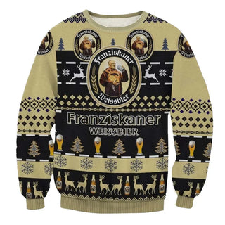 Unisex Franziskaner 3D Ugly Christmas Sweater For Men & Women Christmas Gift Sweater BH1116