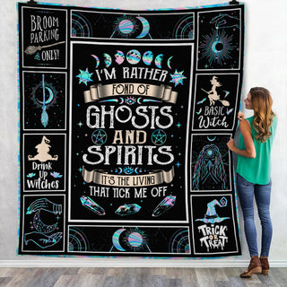 Halloween Witch Ghosts Spirits Fleece Blanket JL173 65O36