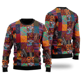 Awesome Patchwork Ugly Christmas Sweater For Men & Women Christmas Gift Sweater US1590