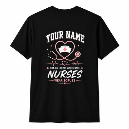 Personalized Kind Caring Loving Calm Strong Loyal Nurse Shirt Custom Unisex T-Shirt