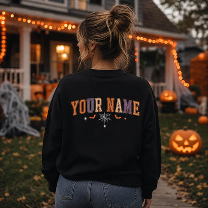 Personalized Halloween Nurse Sweatshirt Custom Name Hocus Poke-Us Ghost Graphic Nurse Gift