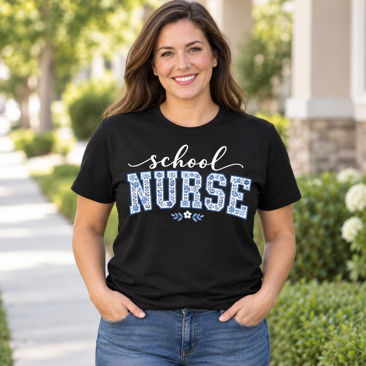 Personalized Custom School Nurse Appreciation Graduation Unisex T-Shirt