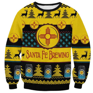 Unisex Santa Fe Brewing 3D Ugly Christmas Sweater For Men & Women Christmas Gift Sweater BH1249